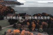 比特币概念股，比特币概念股涨停