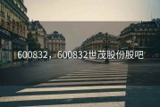 600832，600832世茂股份股吧
