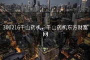 300216千山药机，千山药机东方财富网
