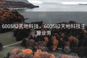 600582天地科技，600582天地科技主营业务