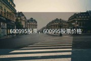 600995股票，600995股票价格