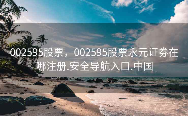 002595股票，002595股票永元证劵在哪注册.安全导航入口.中国