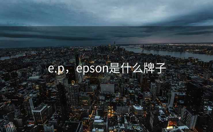 e.p，epson是什么牌子