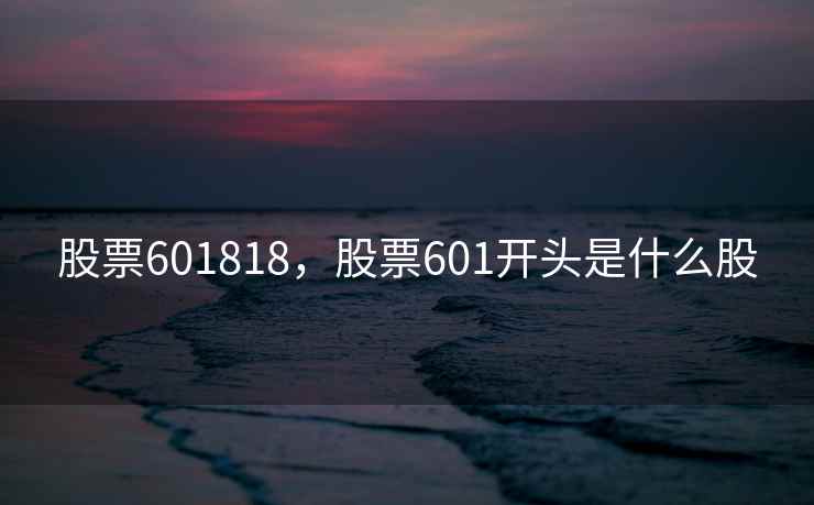 股票601818，股票601开头是什么股