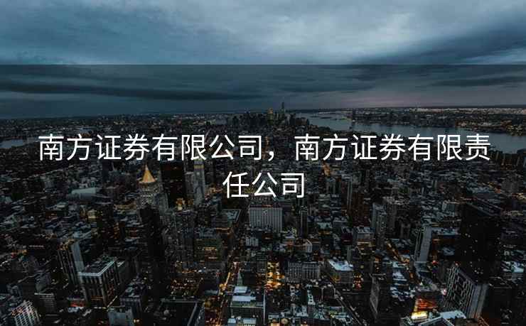 南方证券有限公司,南方证券有限责任公司 南方证券有限公司,南方证券有限责任公司